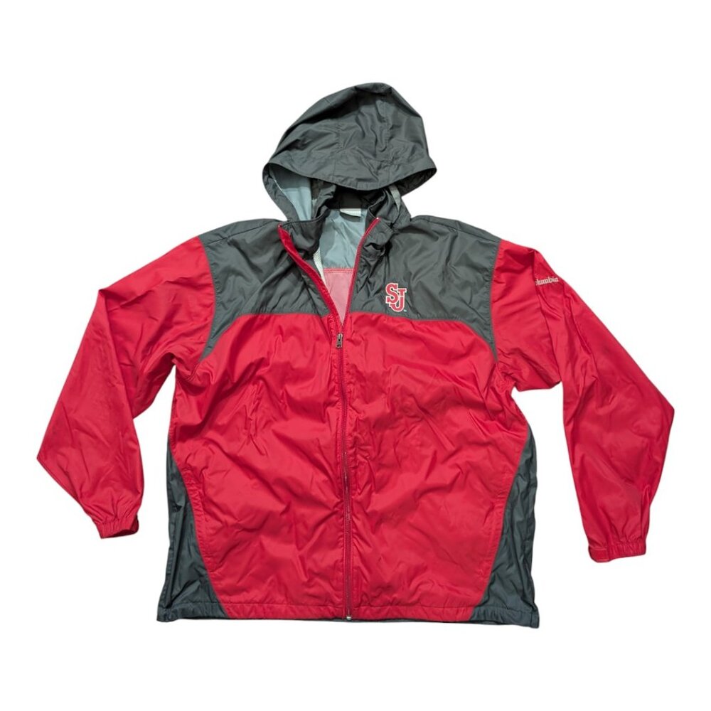 Columbia Men's Glennaker Lake Rain Jacket St Johns Red Storm Basketball XXL